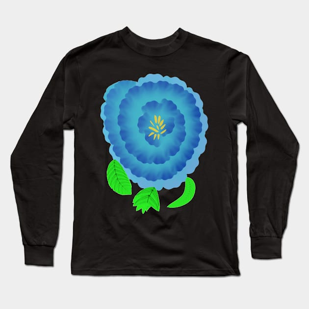 Fanciful Flora No 2 Long Sleeve T-Shirt by Bluedaisy66